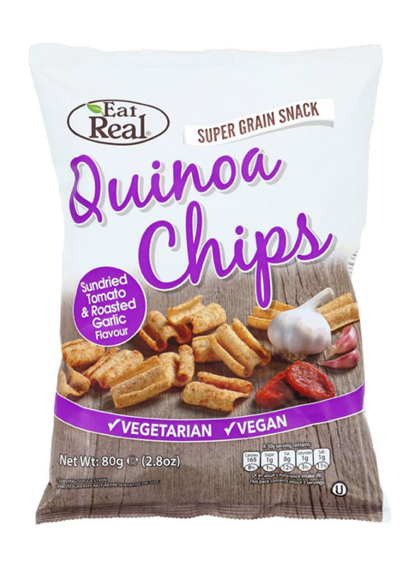 

Eat Real Quinoa Sundried Tomato & Roasted Garlic Chips, 80g