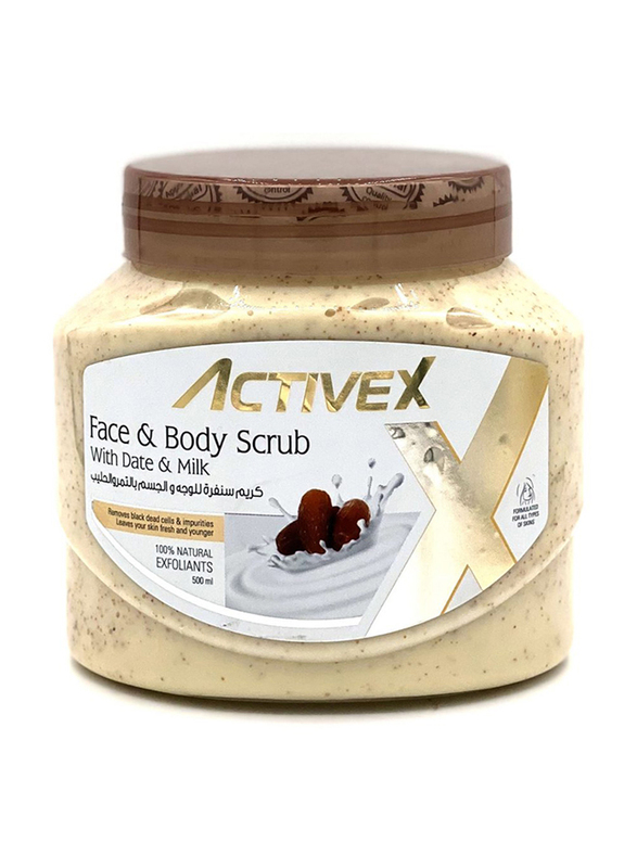 

Activex Face & Body Scrub with Date & Milk, 500ml