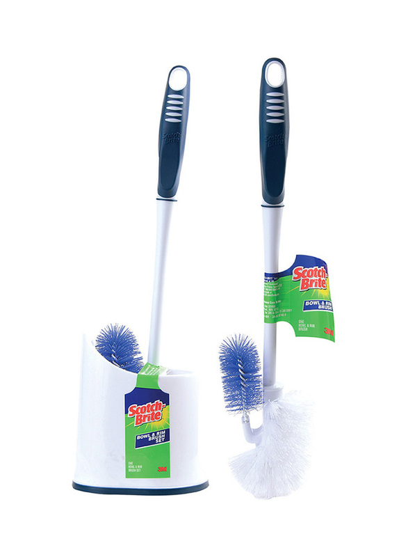 

3M Scotch Brite Bowl N Rim Brush Combo Set, White/Blue