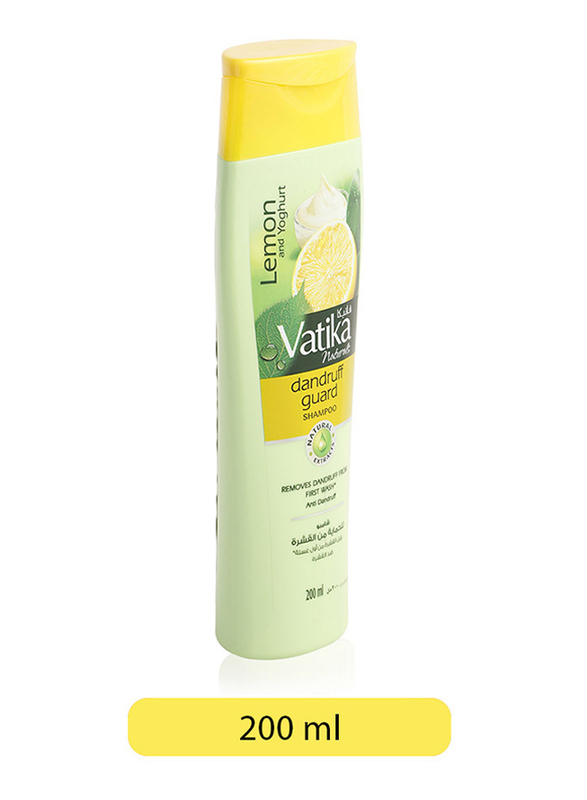

Vatika Natural Dandruff Guard Lemon and Yoghurt Shampoo for Damaged Hair, 200ml