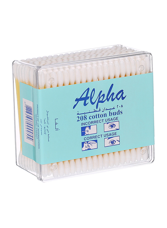 

Alpha Cotton Buds, 208 Pieces, White