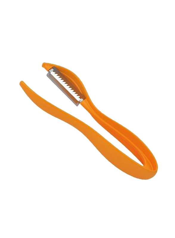 

Tescoma Presto Stainless Steel and Plastic Peeler, Orange/Silver