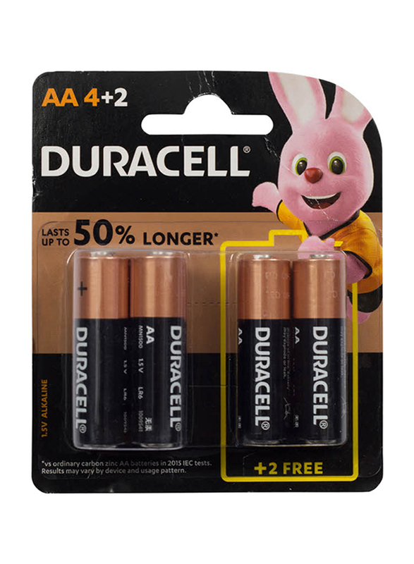 

Duracell AA Monet 1.5V Batteries, 4 Pieces, Black/Gold
