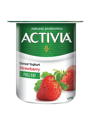 Activia Strawberry Stirred Full Fat Yoghurt, 120g