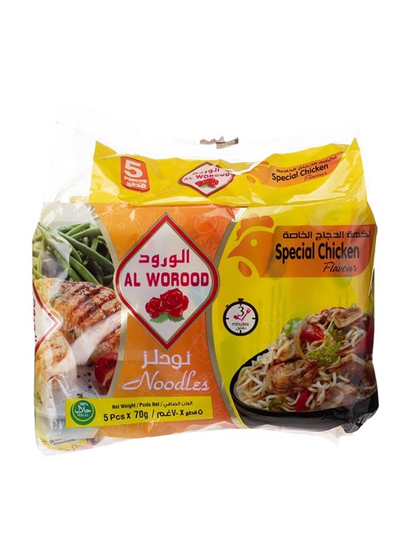 

Al Worood Special Chicken Flavor Noodles, 5 Packs x 70g