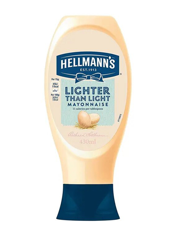 

Hellmann's Lighter Than light Mayonnaise, 430ml