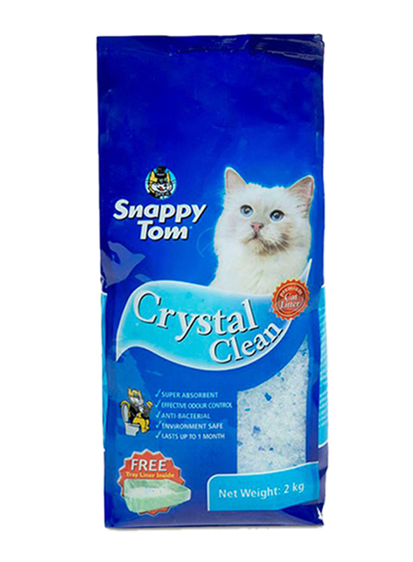 

Snappy Tom Crystal Clean Cat Litter, Multicolour, 2kg