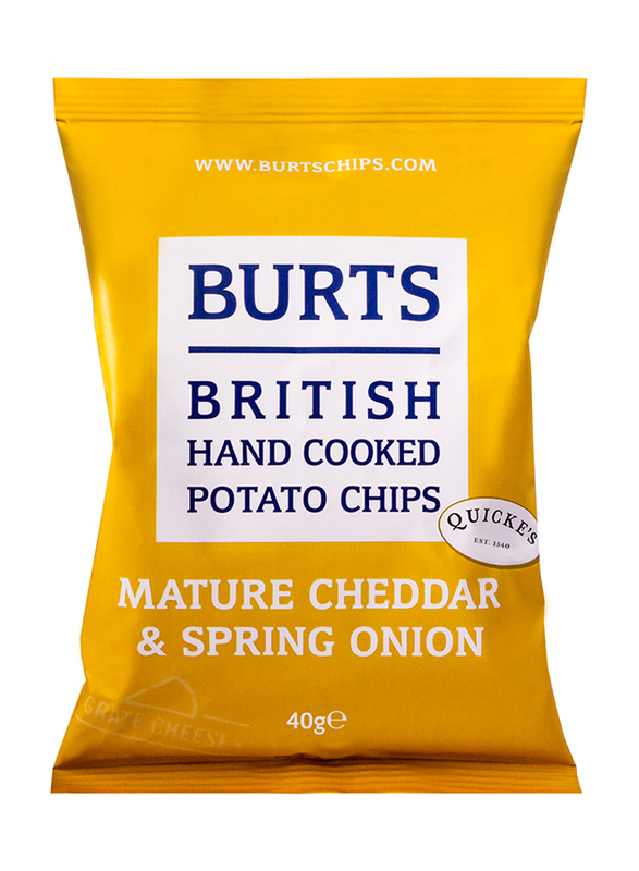 

Burts Vintage Cheddar & Spring Onion Potato Chips, 40g