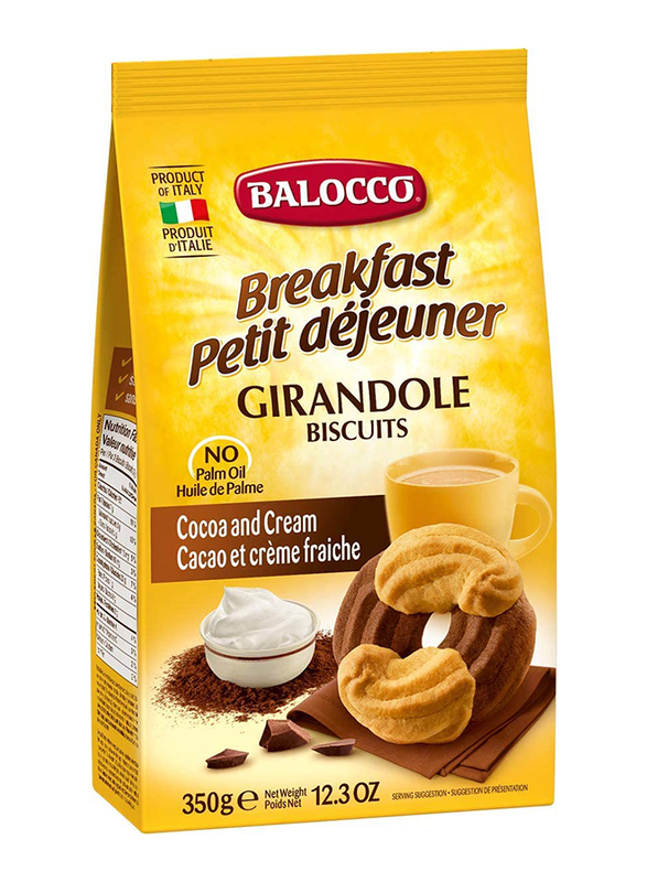 

Balocco Girandole Cocoa & Cream Biscuits, 350g