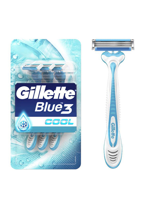 

Gillette Blue3 Cool Disposable Razors for Men, 3 Piece