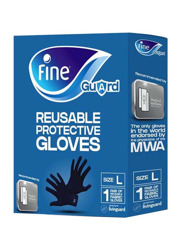 

Fine Guard Reusable Protective Gloves, Large
