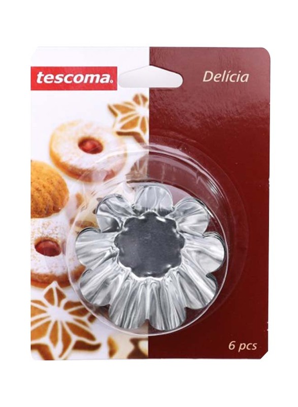 

Tescoma 6-Piece Delicia Round Tartlets, Silver