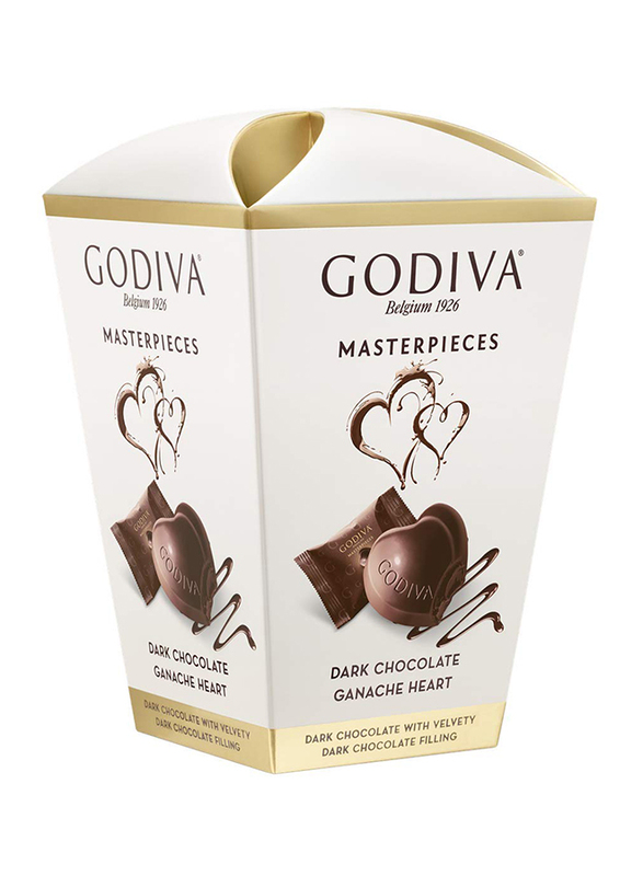 

Godiva Masterpiece Dark Chocolate Ganache Heart Chocolate Box, 117g