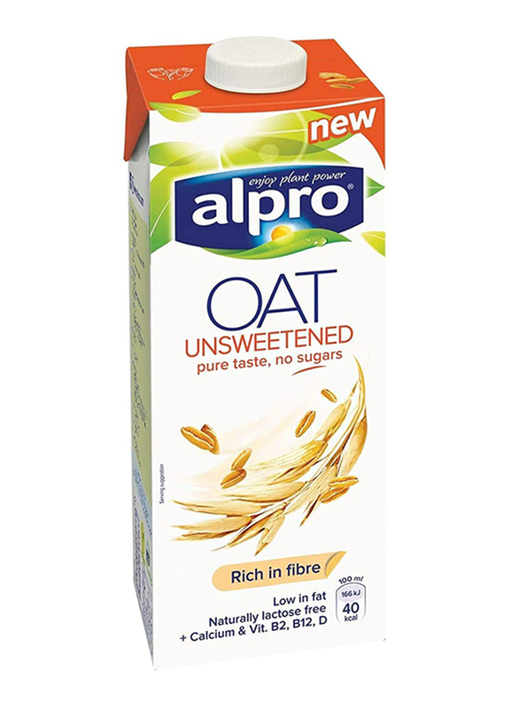 Alpro Unsweetened Oat Milk Drink, 1 Liter