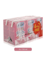 Al Marai Nijoom Strawberry Flavored Milk, 6 x 150ml
