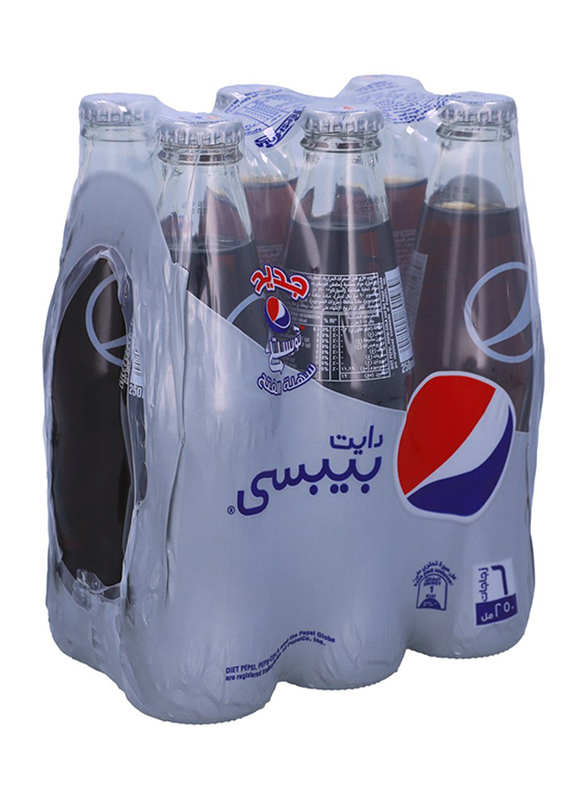 

Pepsi Diet NRB Carbonated Soft Drink, 6 Bottles x 250ml