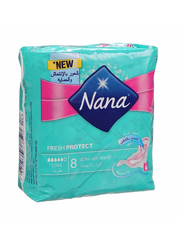 

Nana Ultra Super Wings Sanitary Pads, 8 Pads