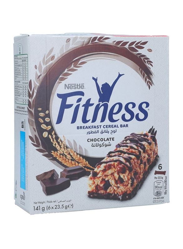 Nestle Fitness Chocolate Cereal Bar, 6 Packs x 23.5g