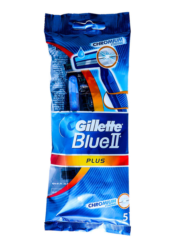 

Gillette Blue II Plus Razors for Men, 5 Pieces
