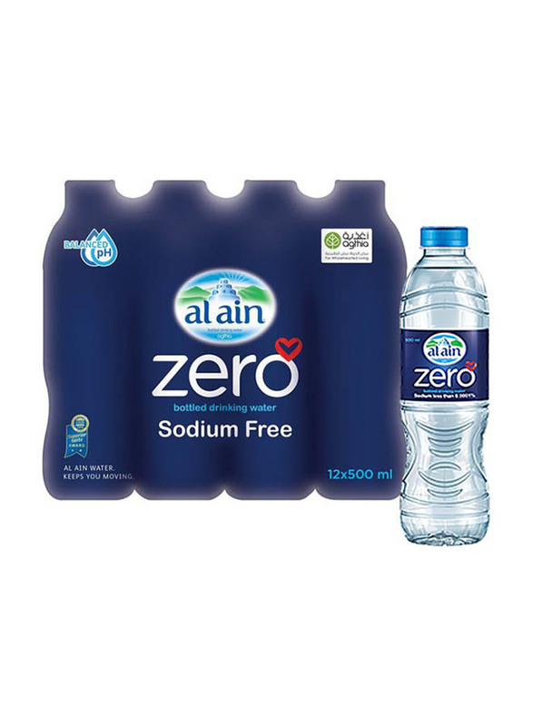 Al Ain Zero Mineral Water, 12 Bottles x 500ml
