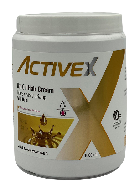 

Activex Hot Oil Gold Hair Cream for All Hair Types, 1L