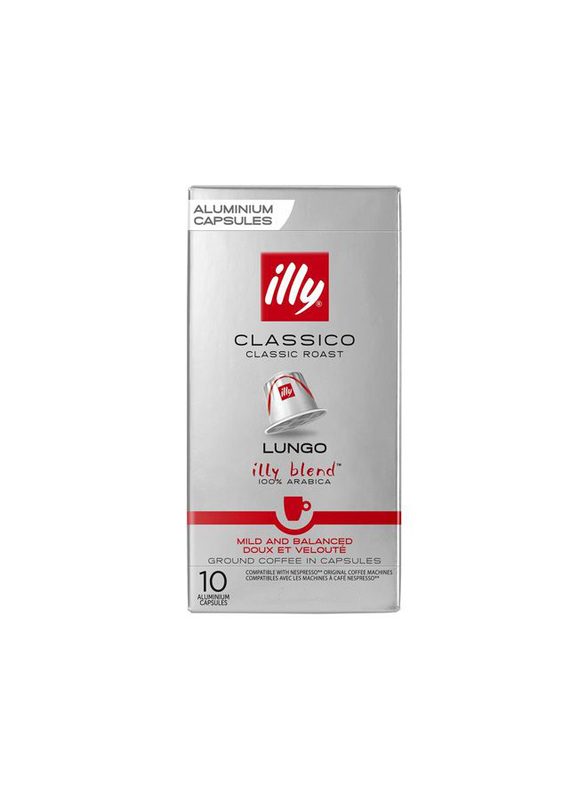 

Illy Espresso Lungo Capsule Coffee, 10 x 52g