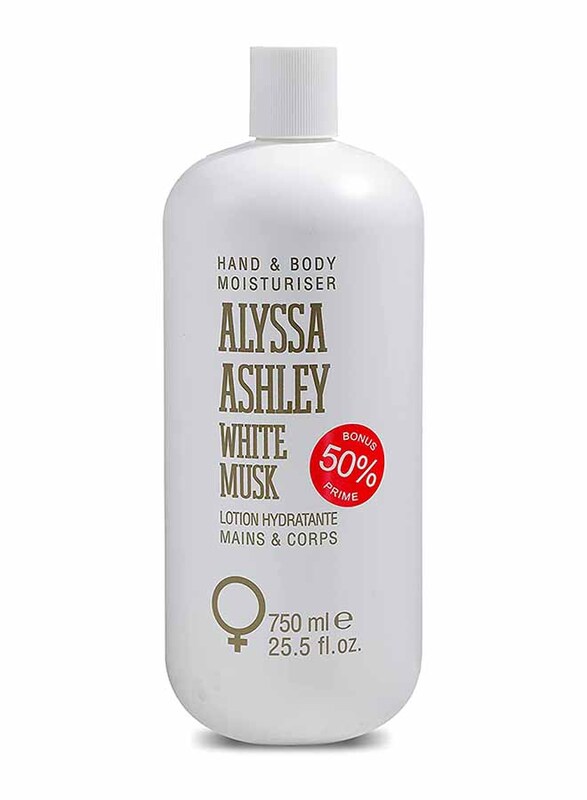 

Alyssa Ashley White Musk Hand & Body Mositurising, 750ml
