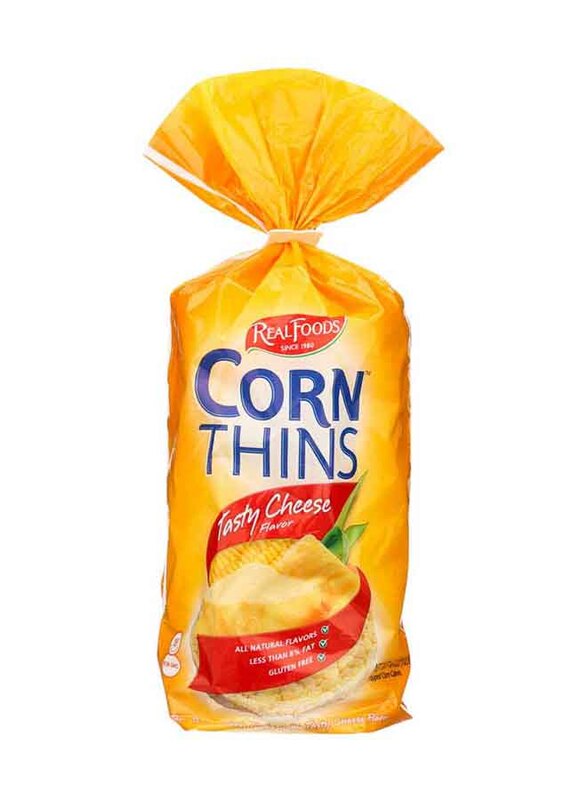 

Real Foods Corn Thins Rice Tasty Cheese Flavour, 150g