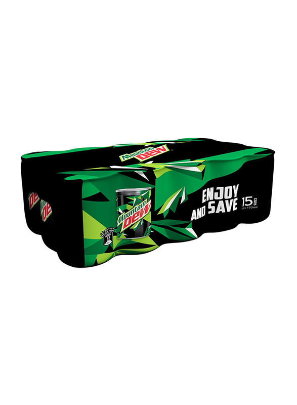 

Mountain Dew Soft Drink, 15 Cans x 155ml