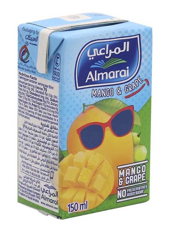 Al Marai Mango & Grape Flavor Juice, 150ml
