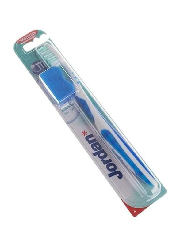

Jordan Active Tip Toothbrush, Blue/White, Medium