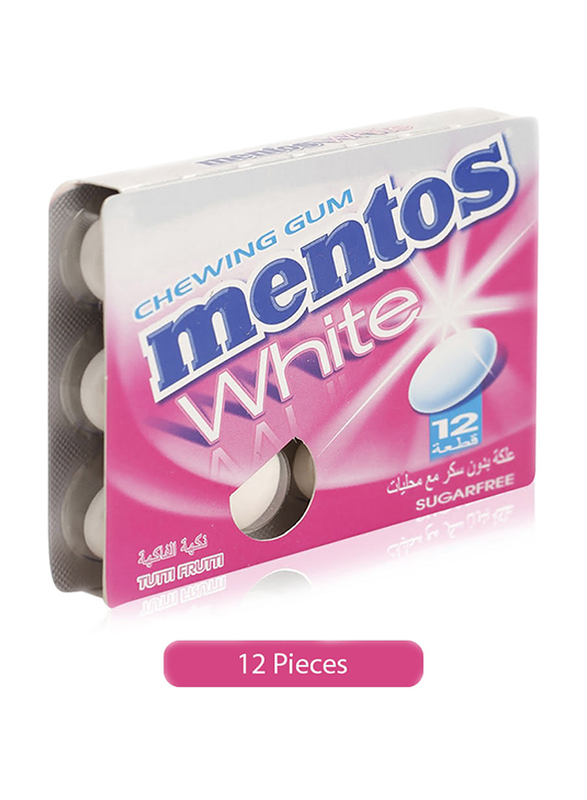 

Mentos White Tutti Frutti Chewing Gum, 17g