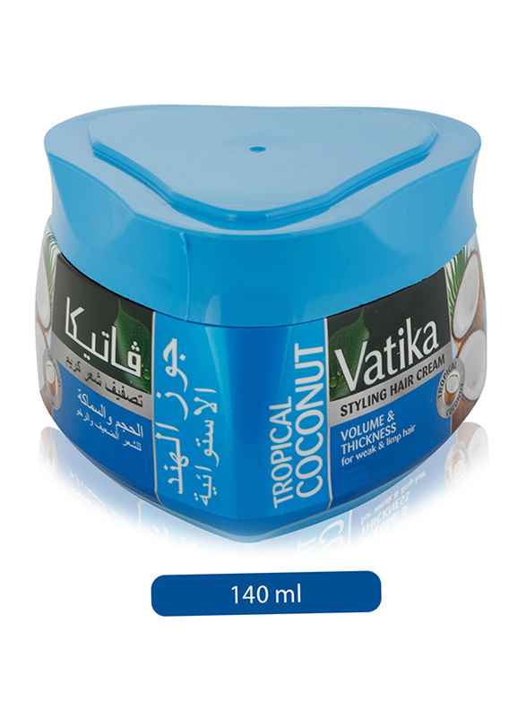 

Vatika Tropical Coconut Hair Styling Cream for Fine Hair, 140ml