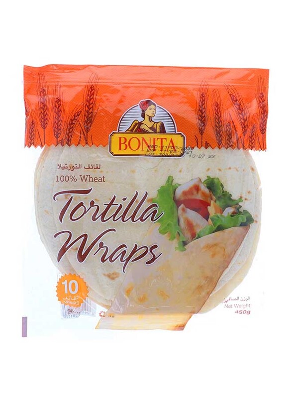 

Bonita 20cm Tortilla, 10 Wraps, 450g