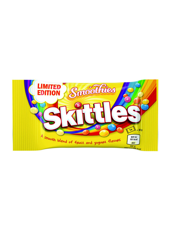 

Skittles Limited Edition Smoothies Yogurt and Fruit Flavour Chewy Candy, 38g