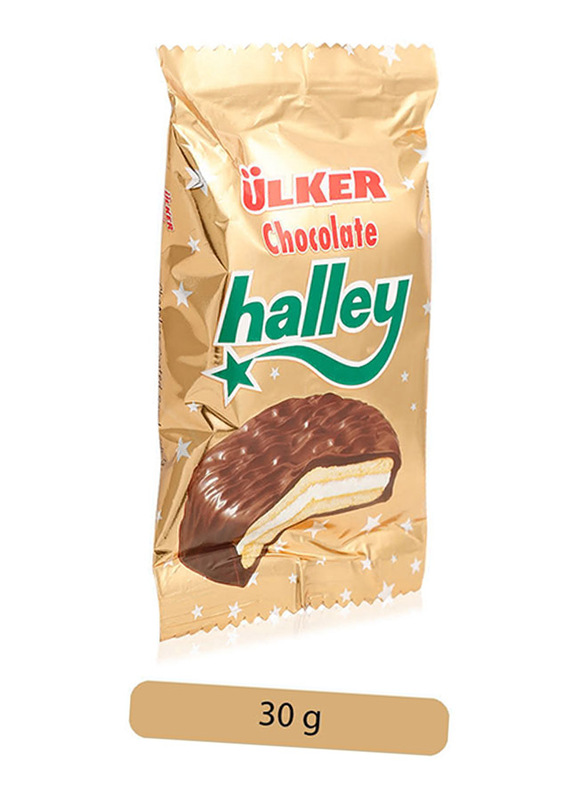

Ulker Halley Chocolate Coated Sandwich Biscuit, 30g