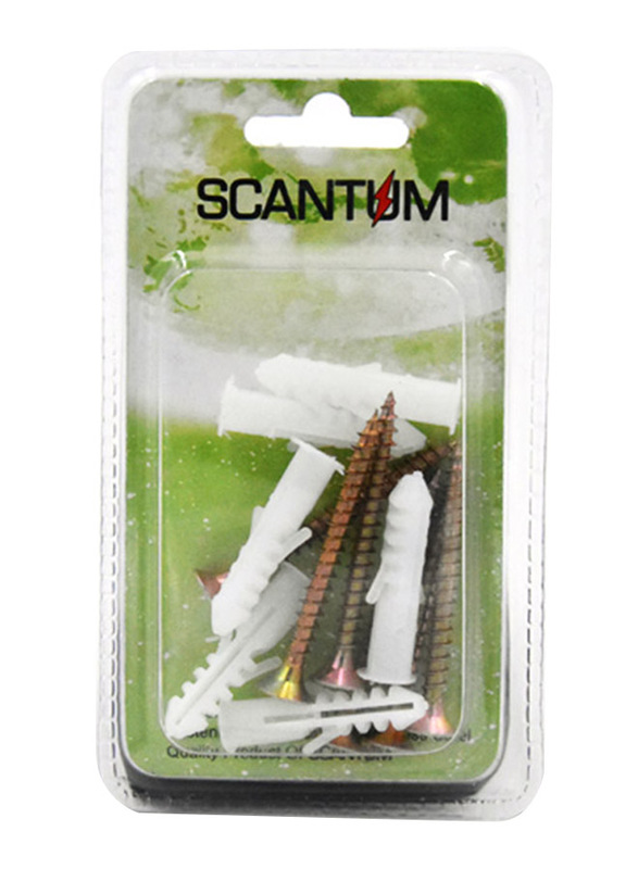 

Scantum 6 Piece Chipboard Screw With Plastic Screw Splitter, White