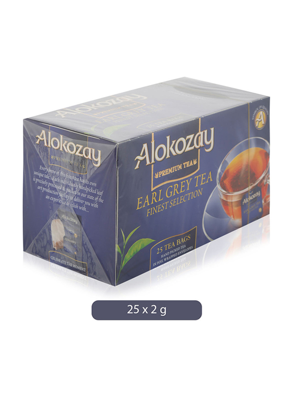 

Alokozay Heat Seal Sachets Earlgrey Tea, 25 Tea Bags x 2g