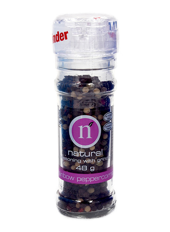 

Natural Rainbow Pepper with Grinder, 48g