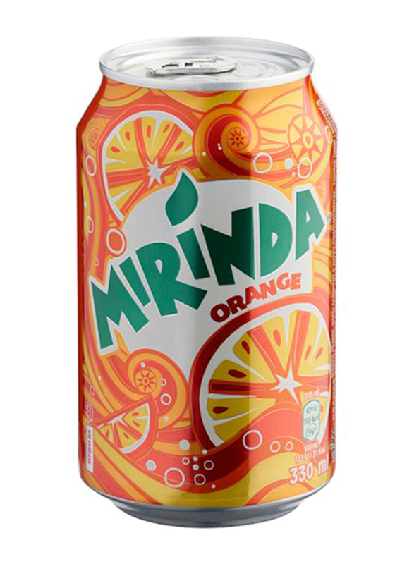 

Mirinda Orange Carbonated Soft Drink Can, 330ml