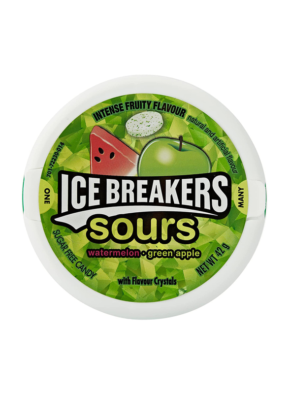 

Icebreaker Watermelon & Green Apple Sours Candy, 42g