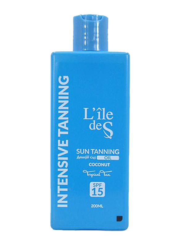 

L'ile De S Intensive Coconut Tanning Oil, SPF 15, 200ml