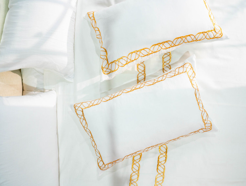 Rou Lane 5pcs High Quality 100% Indian Cotton Duvet Cover Set Super King Imperial Gold