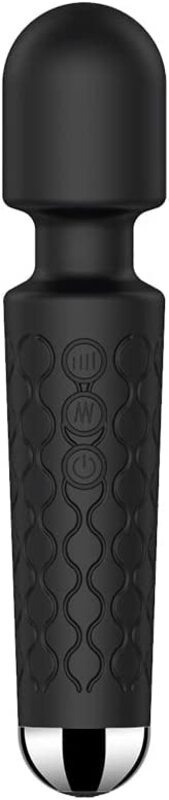 

Generic Rechargeable Handheld Wireless Deep Tissue Body Pain Relief Massager Black