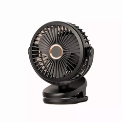 2-in-1 Portable Desktop Clip Fan, Black