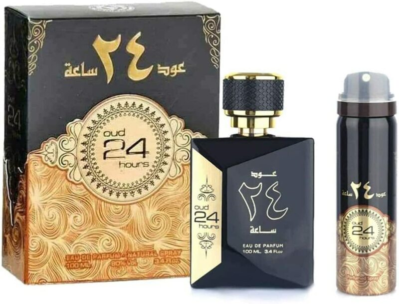 

Ard Al Zaafaran OUD 24 Hours for Men EDP Perfume Natural Spray 100ml + Deo Spray 50ml