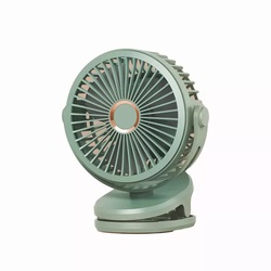 2-in-1 Portable Desktop Clip Fan, Green
