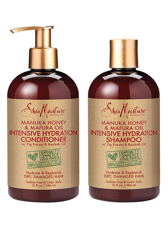 

Shea Moisture Intensive Hydration Shampoo & Conditioner for Dry Hairs, 2 Piece