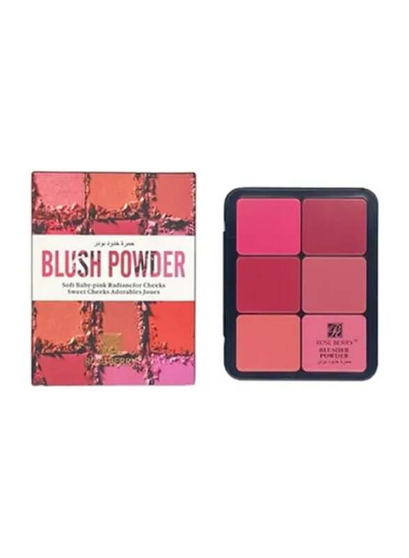 

Rose Berry 12-Color Soft Cheeks Blush Powder, Multicolour