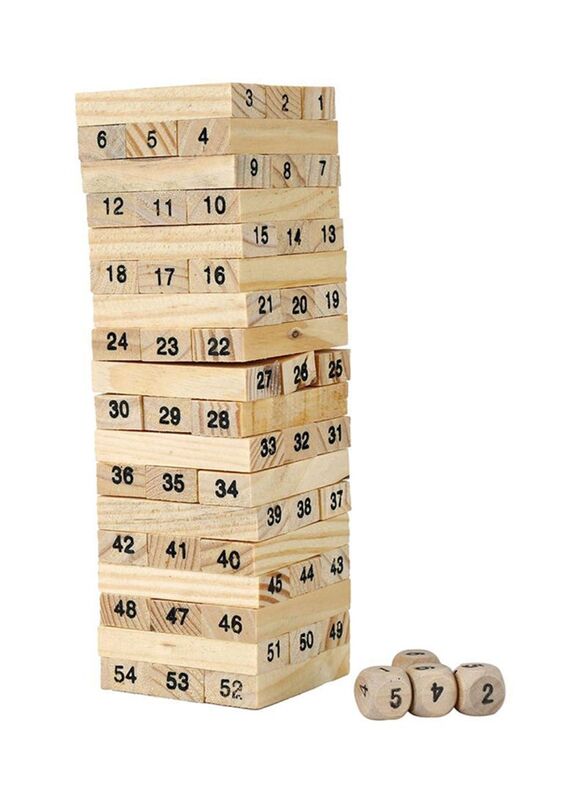 

Tower Challenge Stacking Blocks Set, Ages 3+, Beige
